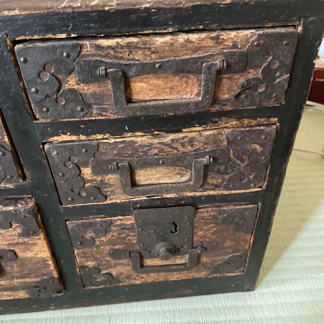 木製アンティーク 時代物 箪笥 タンス 骨董品