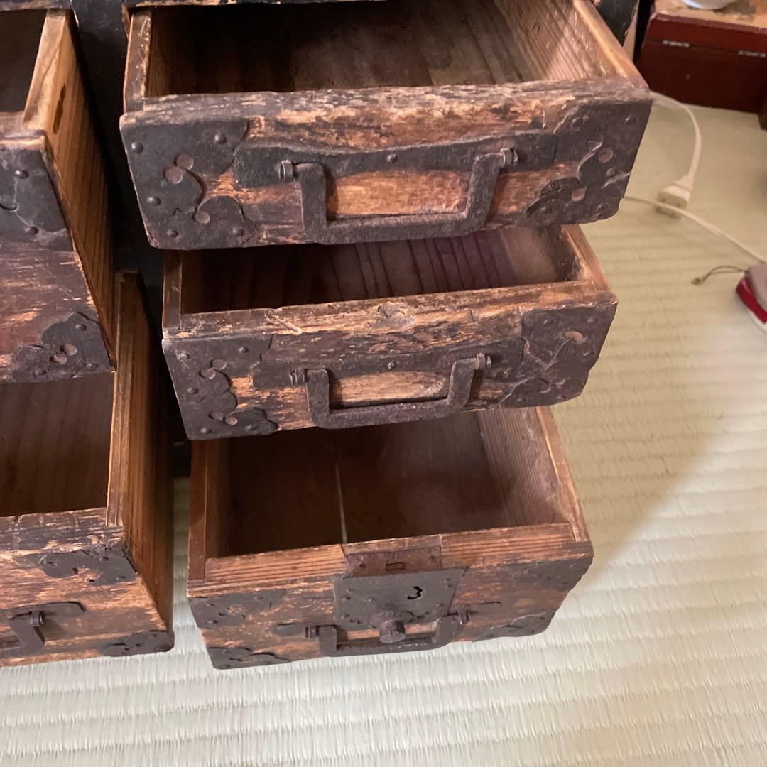 木製アンティーク 時代物 箪笥 タンス 骨董品