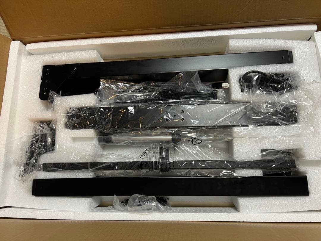 アスミックス(Asmix)昇降デスク 電動 85cm 幅 黒 EDK8545BK