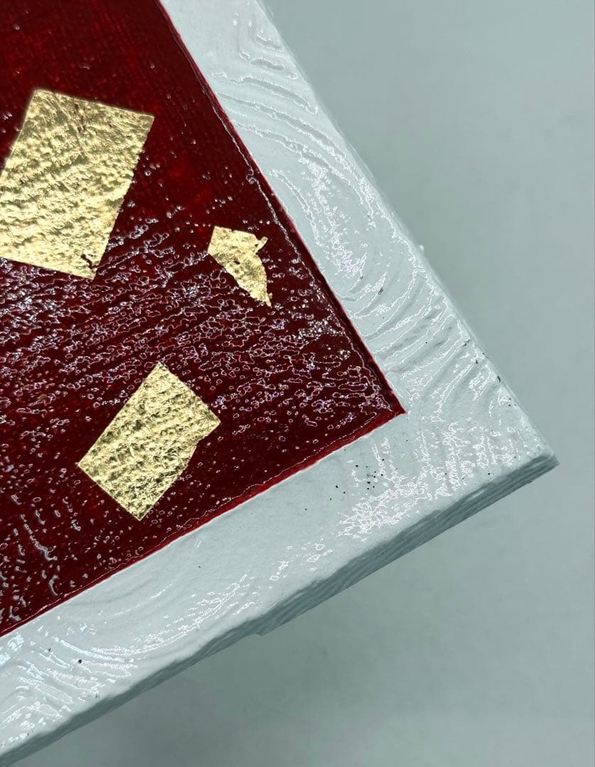 坂田甚内作　白釉金彩角皿　送料込み250606