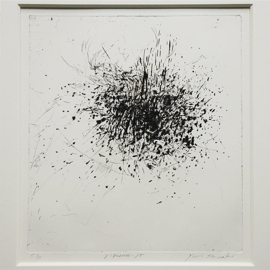 白木ゆり『ripeness-15』5/30 エッチング 版画 抽象画 絵画