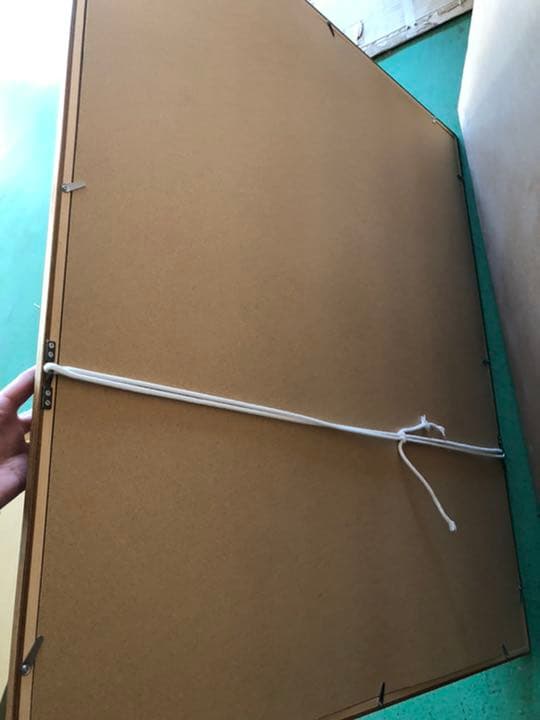 F20 チーク 木製 額縁 額 大型 アンティーク ゴールド 油絵 絵画