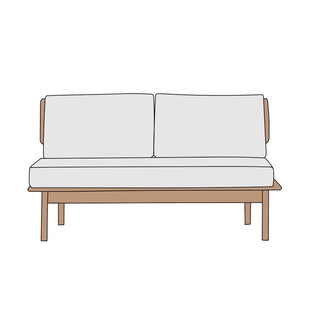 ✩送料無料✩NITORI ニトリ オークエスト 2人用ソファ 背あてクッション