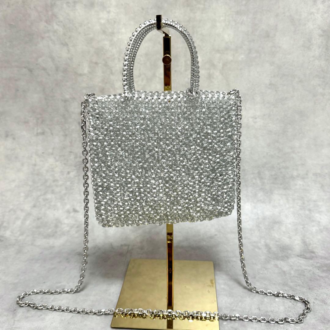 未使用級 アンテプリマ ミニアトゥーラ シルバー チェーン スクエア