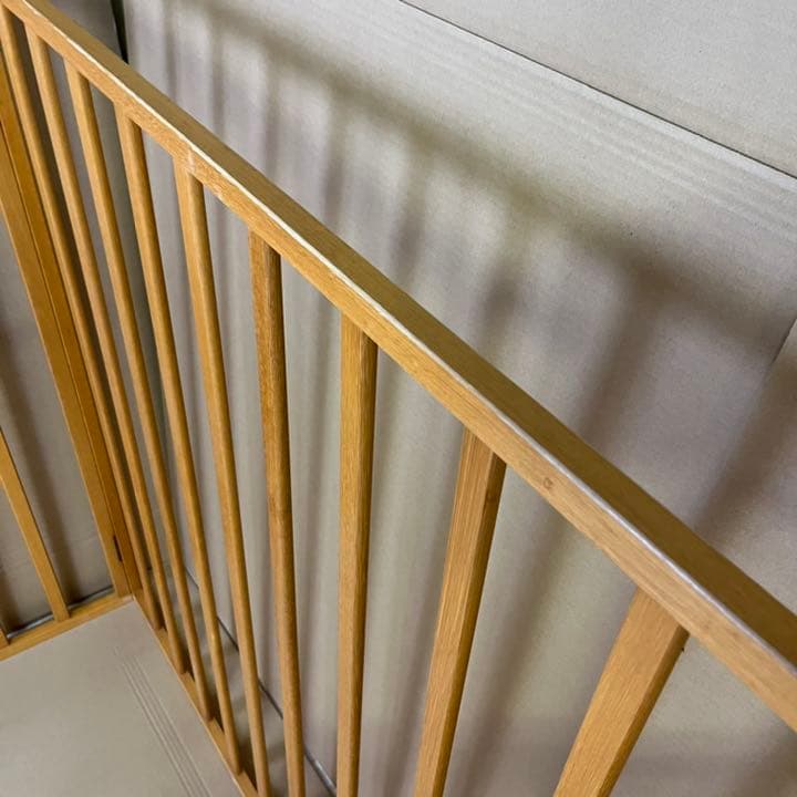 天然木〉大型犬、中型犬用ゲージ 犬小屋 折り畳み サークル ナチュラル