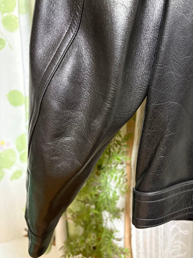 90s agnes b special ラムレザージャケット ユニセックス - メルカリ