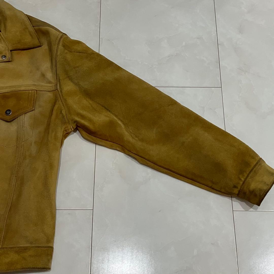 希少サイズ40】AERO LEATHER スエード トラッカージャケット