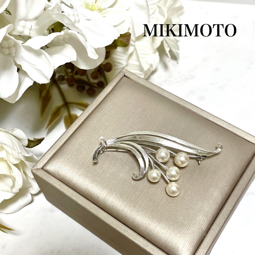 皇室御用達 MIKIMOTO ミキモト アコヤ真珠 パール ブローチ コサージュ