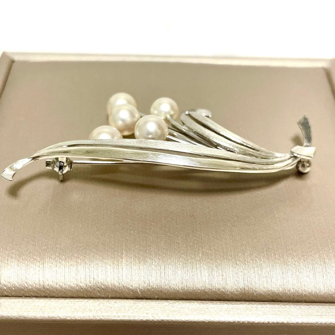 皇室御用達 MIKIMOTO ミキモト アコヤ真珠 パール ブローチ コサージュ