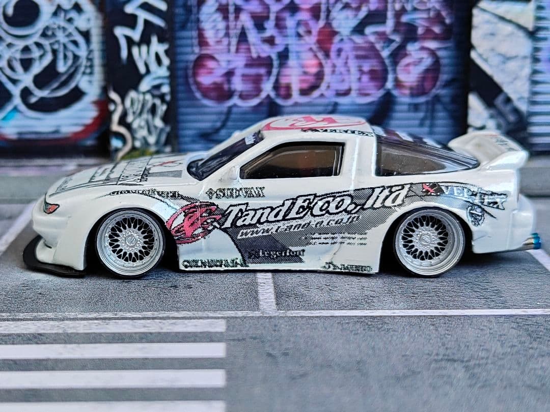 ホットウィールカスタム 日産 シルエイティ シルビア 顔面スワップ☆トミカ改造