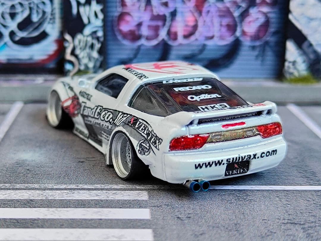 ホットウィールカスタム 日産 シルエイティ シルビア 顔面スワップ☆トミカ改造