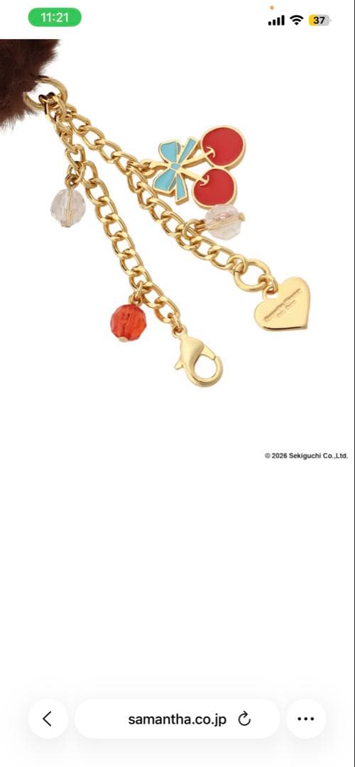 モンチッチ Samantha Thavasa ぬいぐるみチャーム