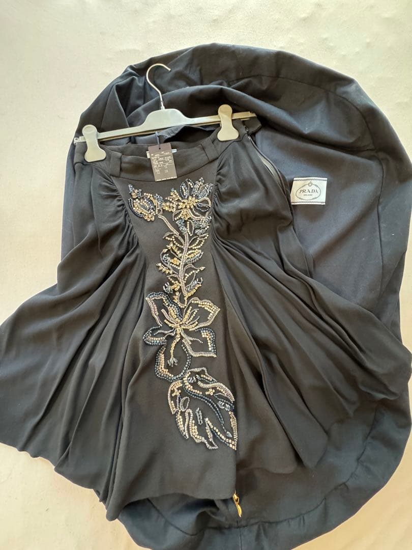 PRADA ビジュースカート　ブラック