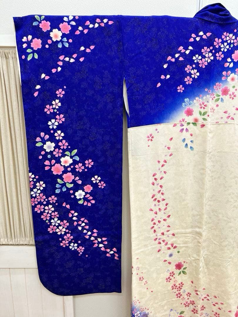 清楚！人気の水色！◇ 振袖7点セット153cm ◇フルセット三松成人式iH22