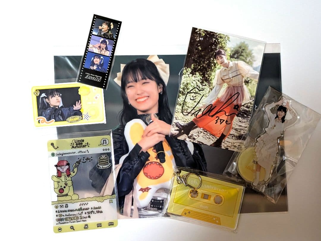 リトグリ アサヒ ラッフルくじ 10周年 クリアカード ポストカード 直筆