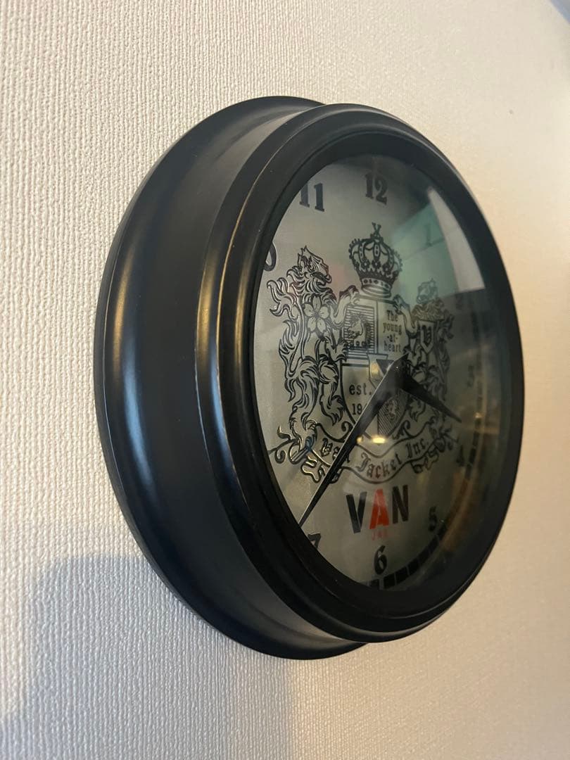 VAN JAC 掛時計　ヴァンヂャケット　丸VAN IV 向かい獅子　Kent