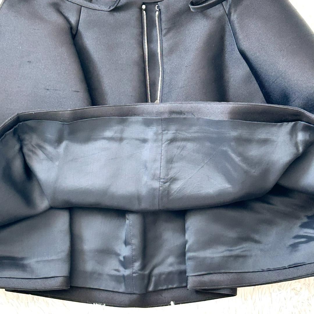 ルイヴィトン　現行　スカート　フレア　黒　シルク混　３８　M　レディース