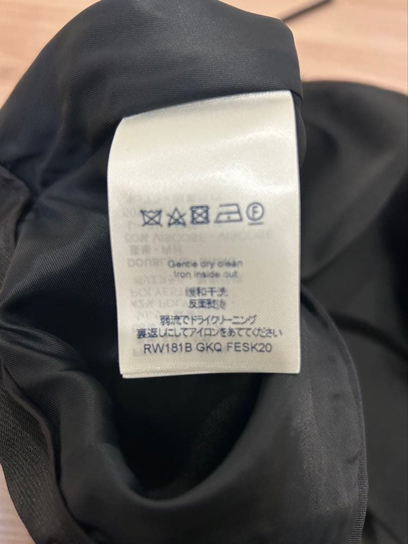 ルイヴィトン　現行　スカート　フレア　黒　シルク混　３８　M　レディース