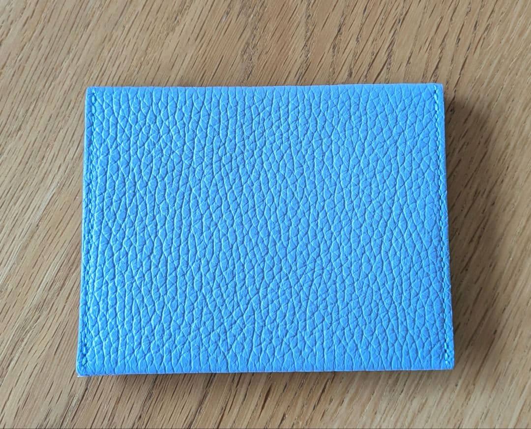 新品未使用☆chi wataミニ財布【シボ革】水色