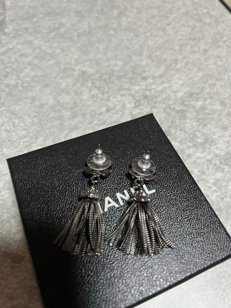 CHANEL シャネル 01P フリンジピアス - アクセサリー最 安 価格