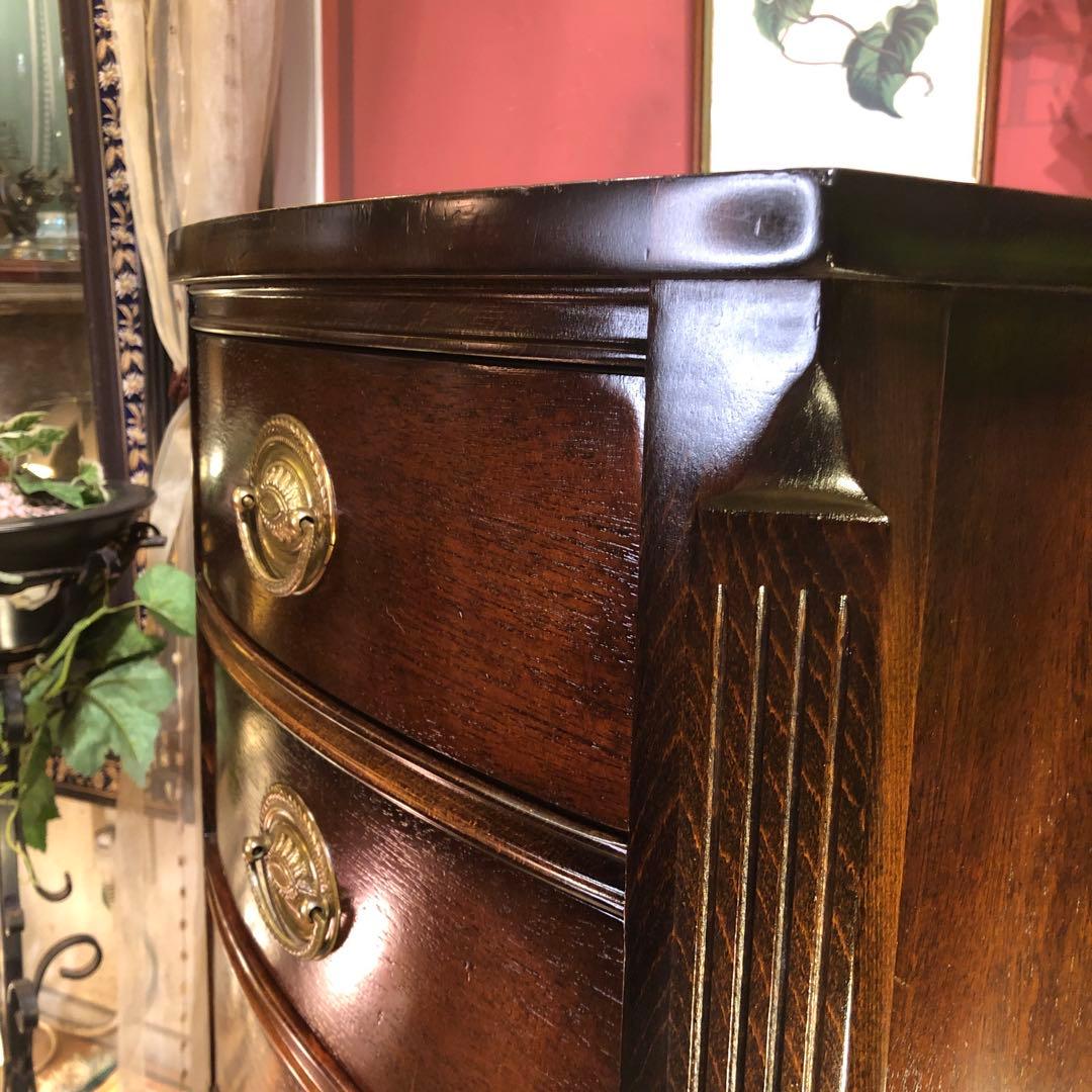 ヴィンテージ US アンティーク3段コンパクトアクセントキャビネット