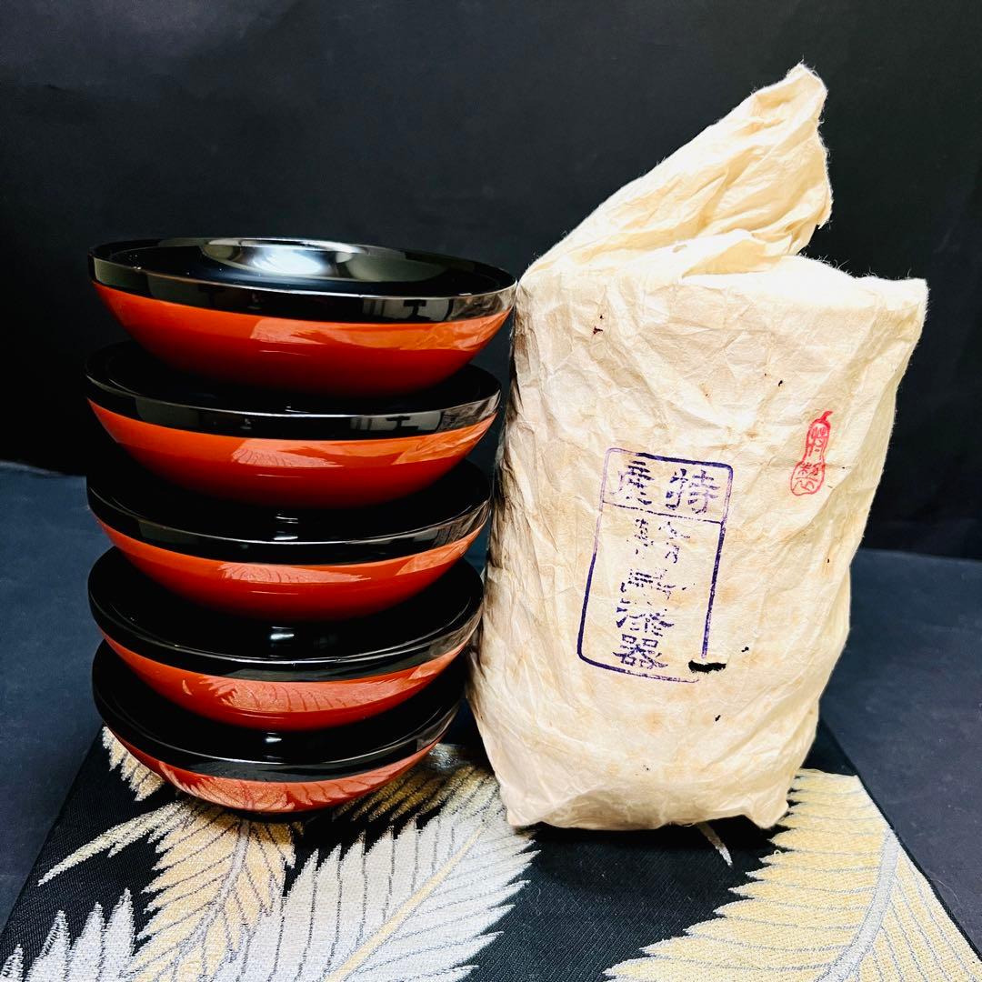 漆器　輪島塗　金蒔絵　沈金　木製　蓋付椀　お煮物椀　吸物椀　10客　漆芸