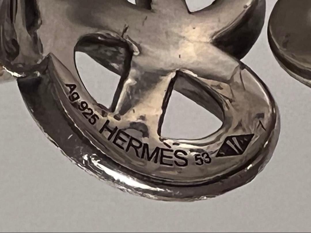 12/31午前販売終了！エルメス HERMES リング アンシェネGM #53