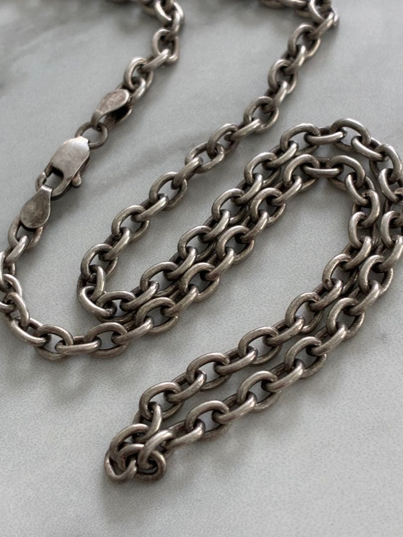 ★銀製★メンズ　シルバー925 チェーン ネックレス 50cm ★23g