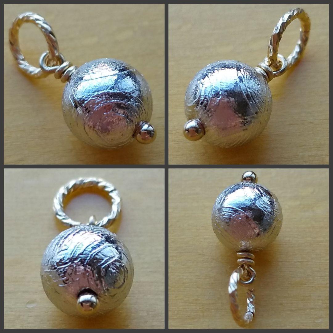 No.1195 メテオライト ギベオン隕石 約6mm ペンダントトップ kgf