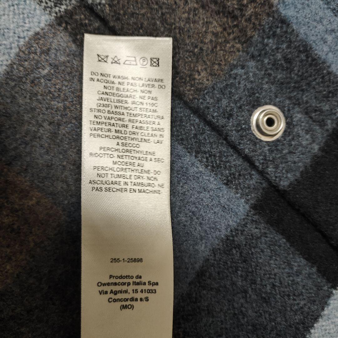 ジャケット・アウター Rick Owens OUTERSHIRT PALE BLUE PLAID