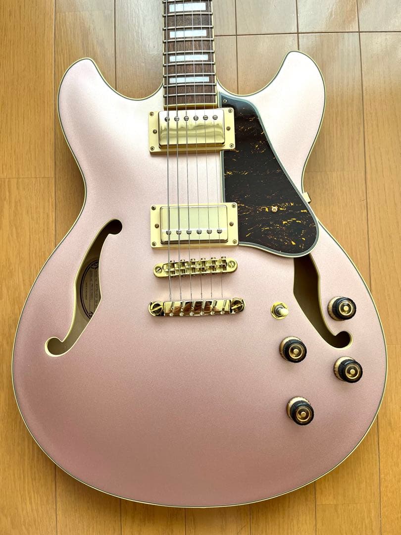 美品】Ibanez AS73G Rose Gold セミアコ ギター - メルカリ