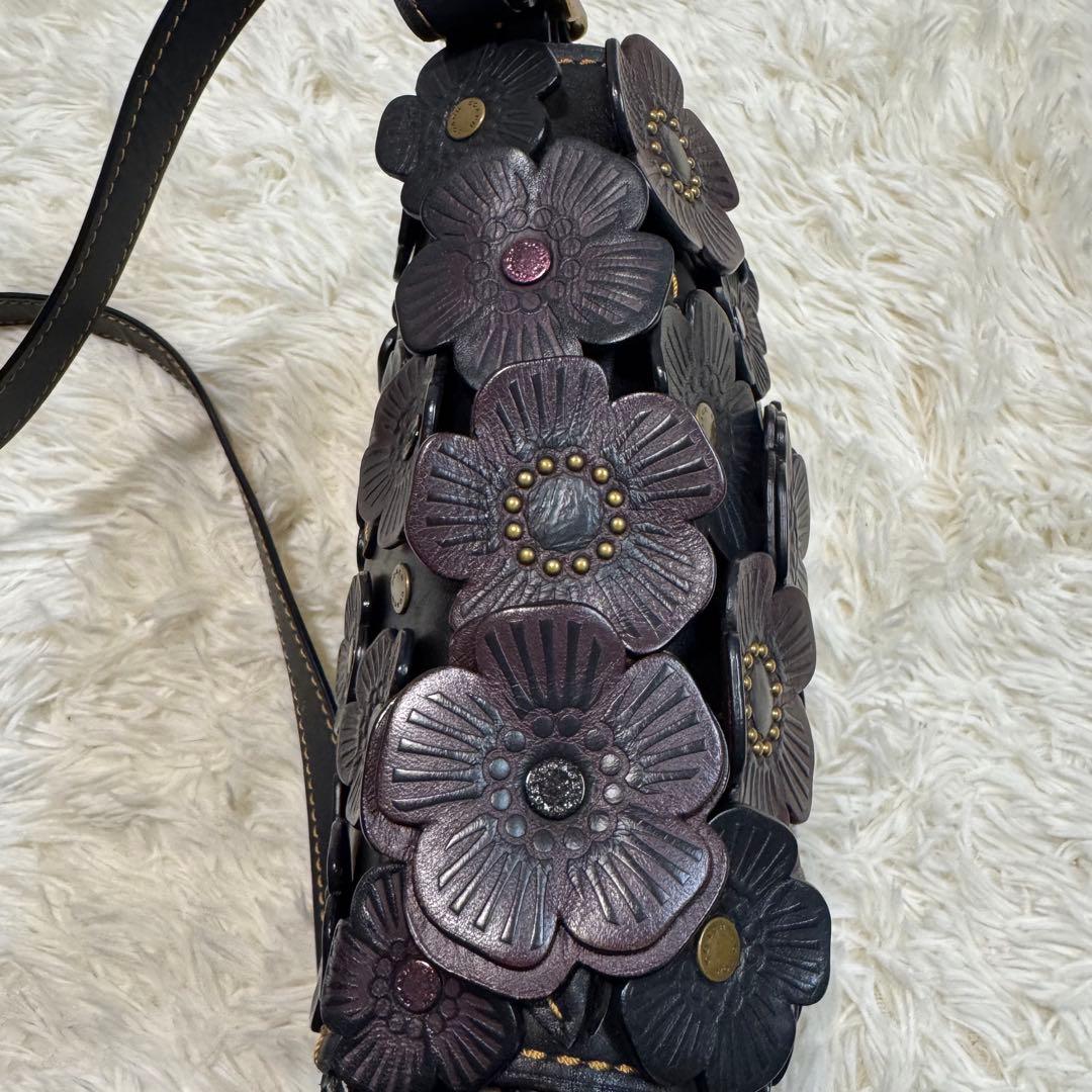 【激レア】COACH ショルダーバッグ　花柄　38195 レザー　斜めがけ