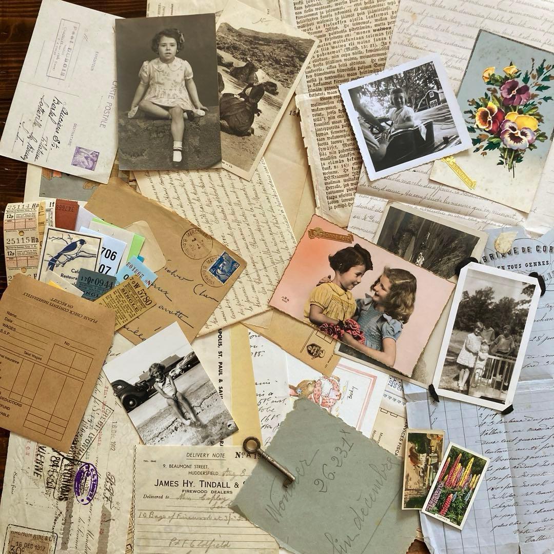 junk journal ジャンクジャーナル雑記帳　エフェメラセット付き