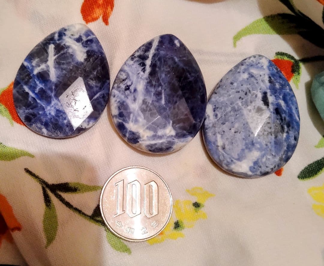 天然石 10個 アクアマリン タイガーアイ ソーザライト マラカイト サンゴ