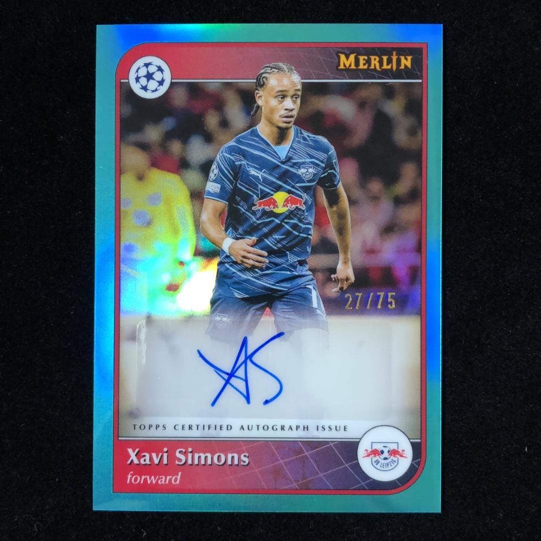 Xavi Simons シモンズ Topps Merlin /75 Auto - メルカリ