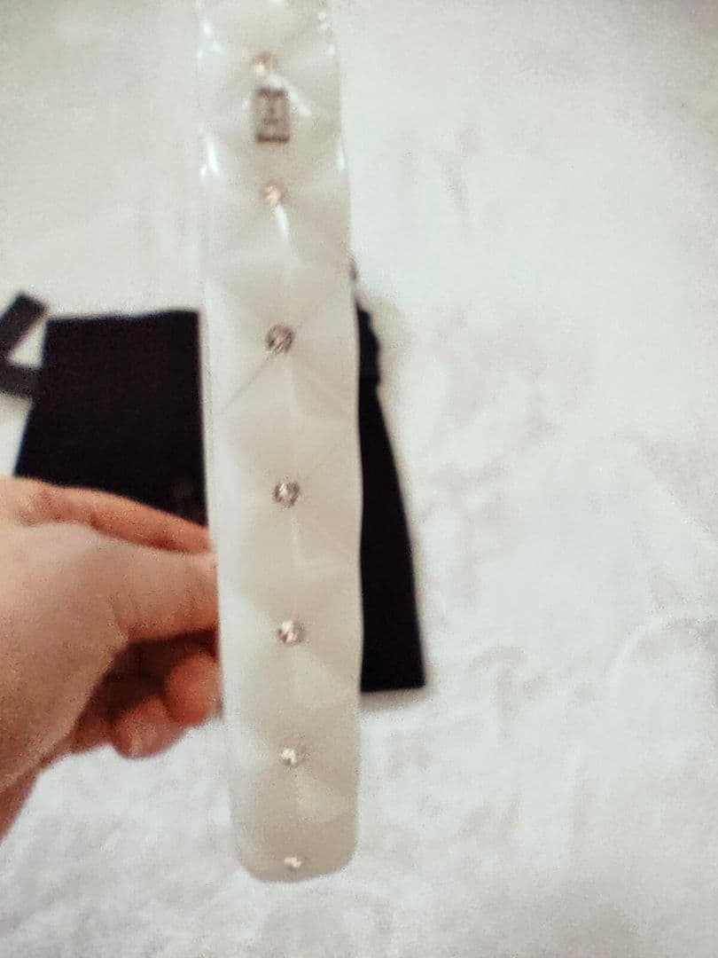 アレクサンドルドゥパリ カチューシャ ホワイト スワロフスキー ヘアアクセサリー