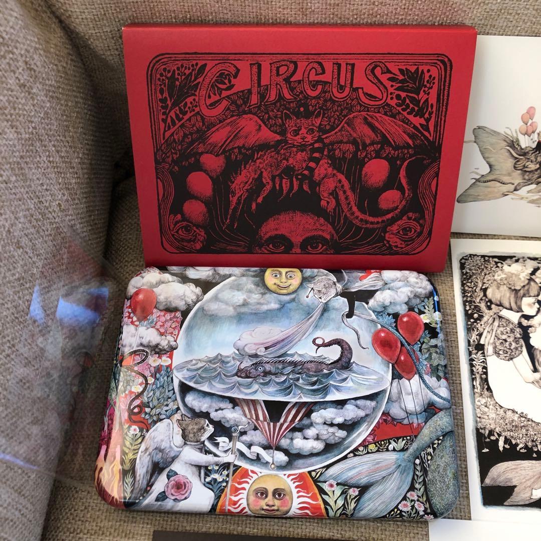新品☆ヒグチユウコ　サーカス展　オリジナルポストカード(12枚)＋缶ケースセット