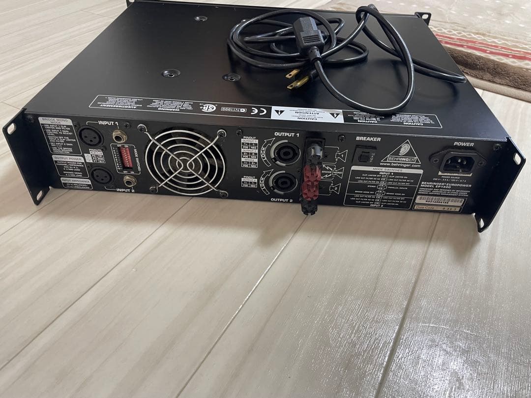 BEHRINGER PA用パワーアンプ EUROPOWER EP1500 BEHRINGER PA用パワー