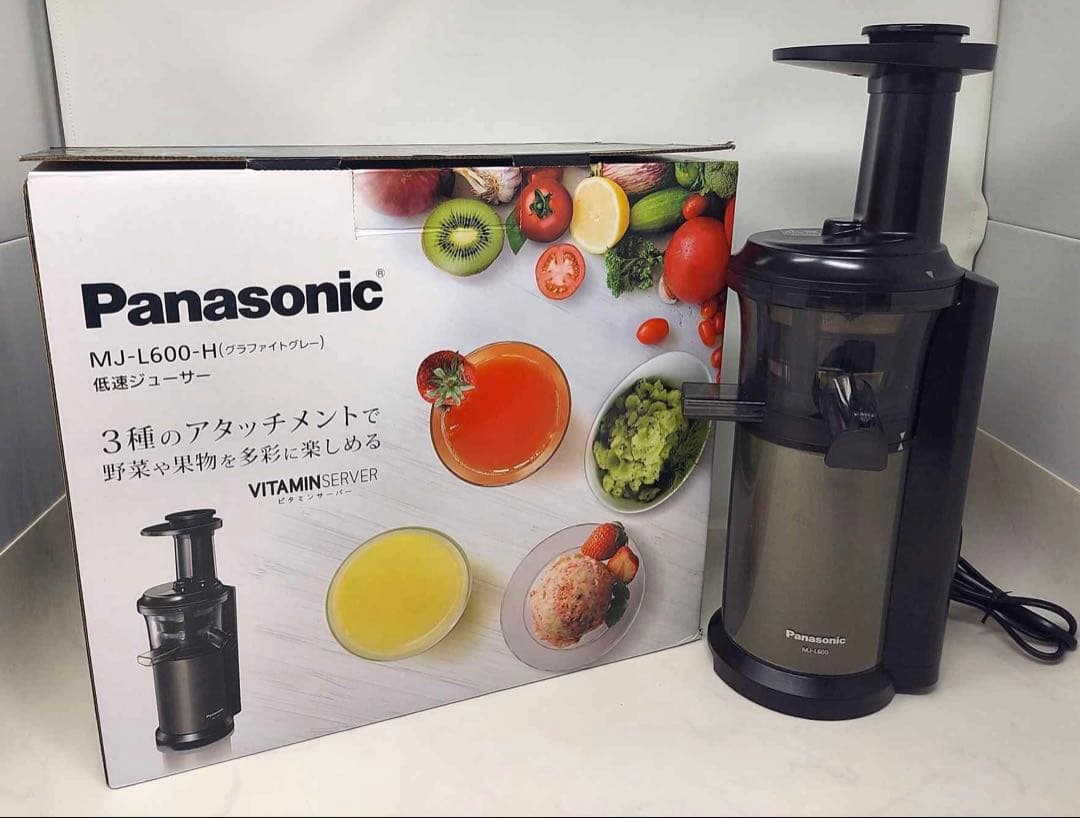 Panasonic 低速ジューサー MJ-L600-H Panasonic 低速ジューサー MJ