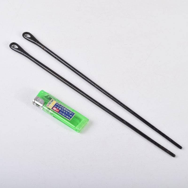 茶道具 御釜師 大西清右衛門作 鐵風炉火箸 共布 烽玉代筆共