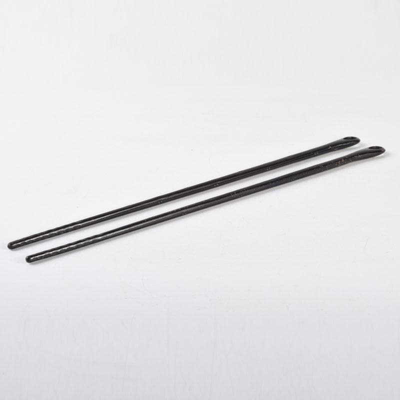 茶道具 御釜師 大西清右衛門作 鐵風炉火箸 共布 烽玉代筆共