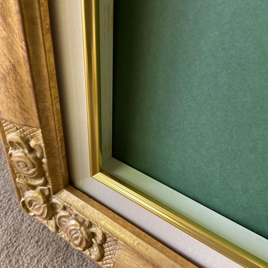 ゴールドフレーム クラシック アンティーク 油彩額縁 F10 ガラスなし