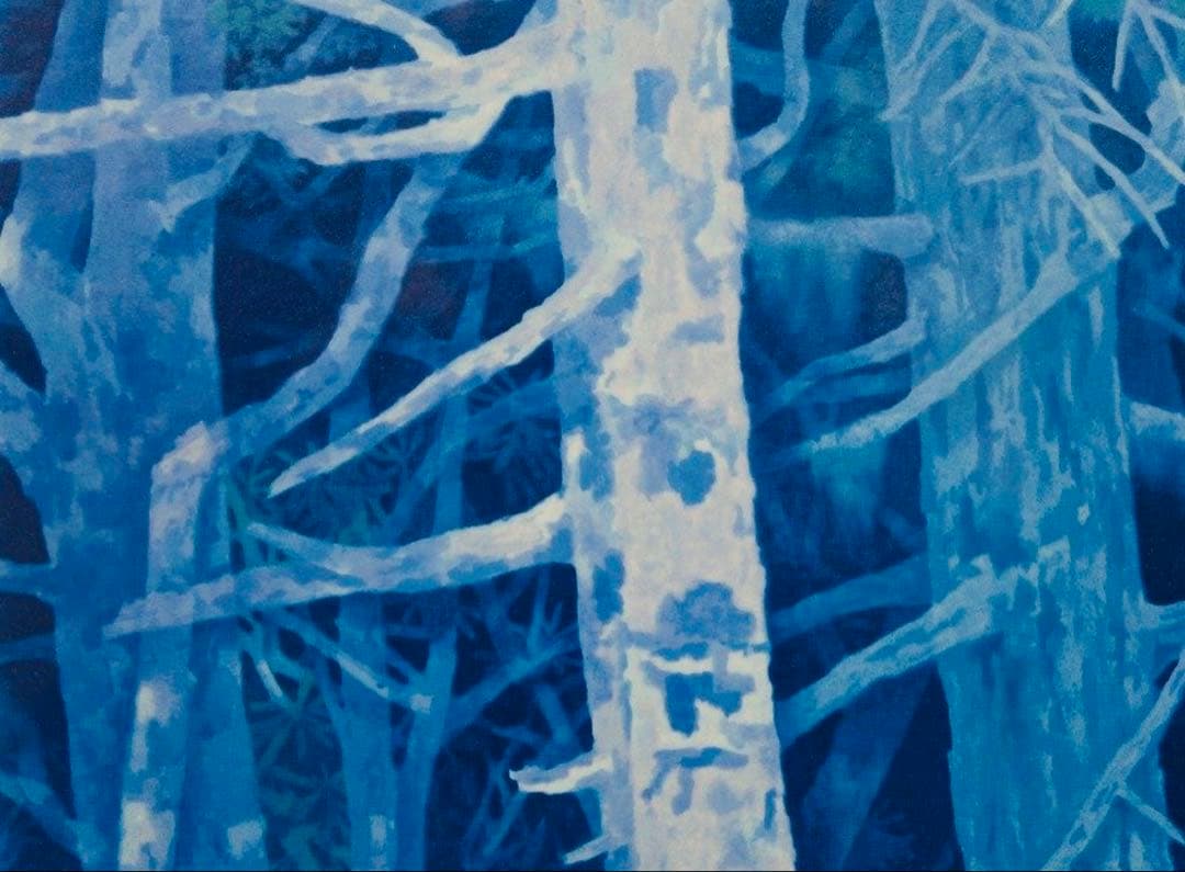 東山魁夷 白馬の森 リトグラフ 額装 求龍堂 新復刻画 限定 版画 馬 白い馬