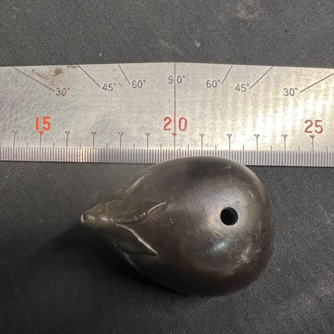 〇Ea右1034 水滴 すいてき 書道 真鍮 ナス 水 笛