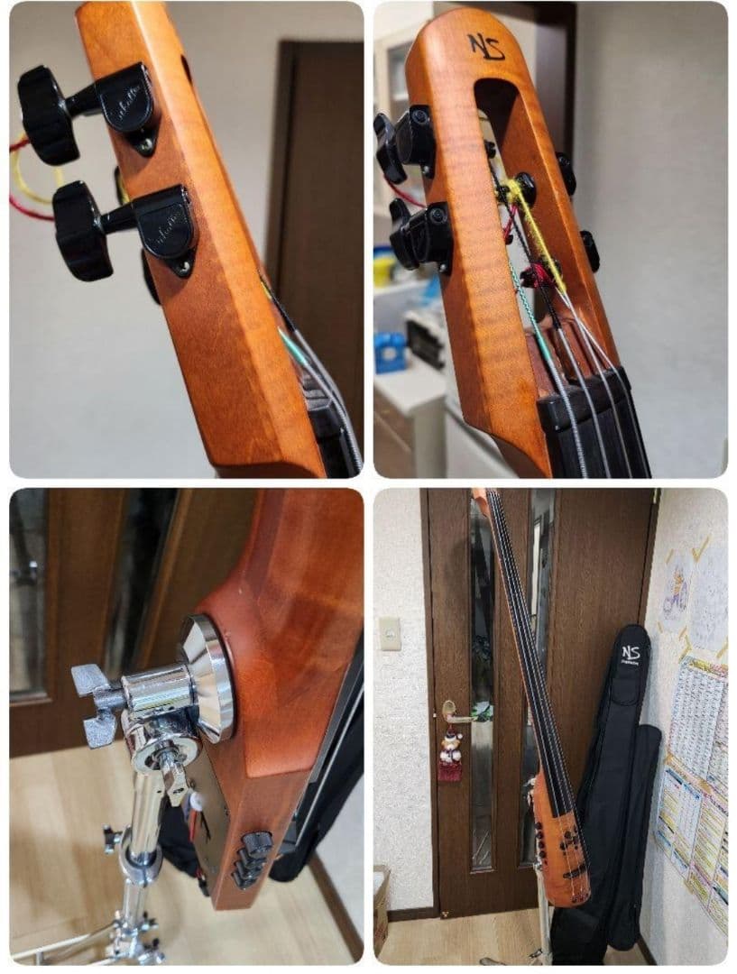 NS DesignのエレクトリックコントラバスCR4M NS Design CR4M Upright Bass - Amber | Sweetwater