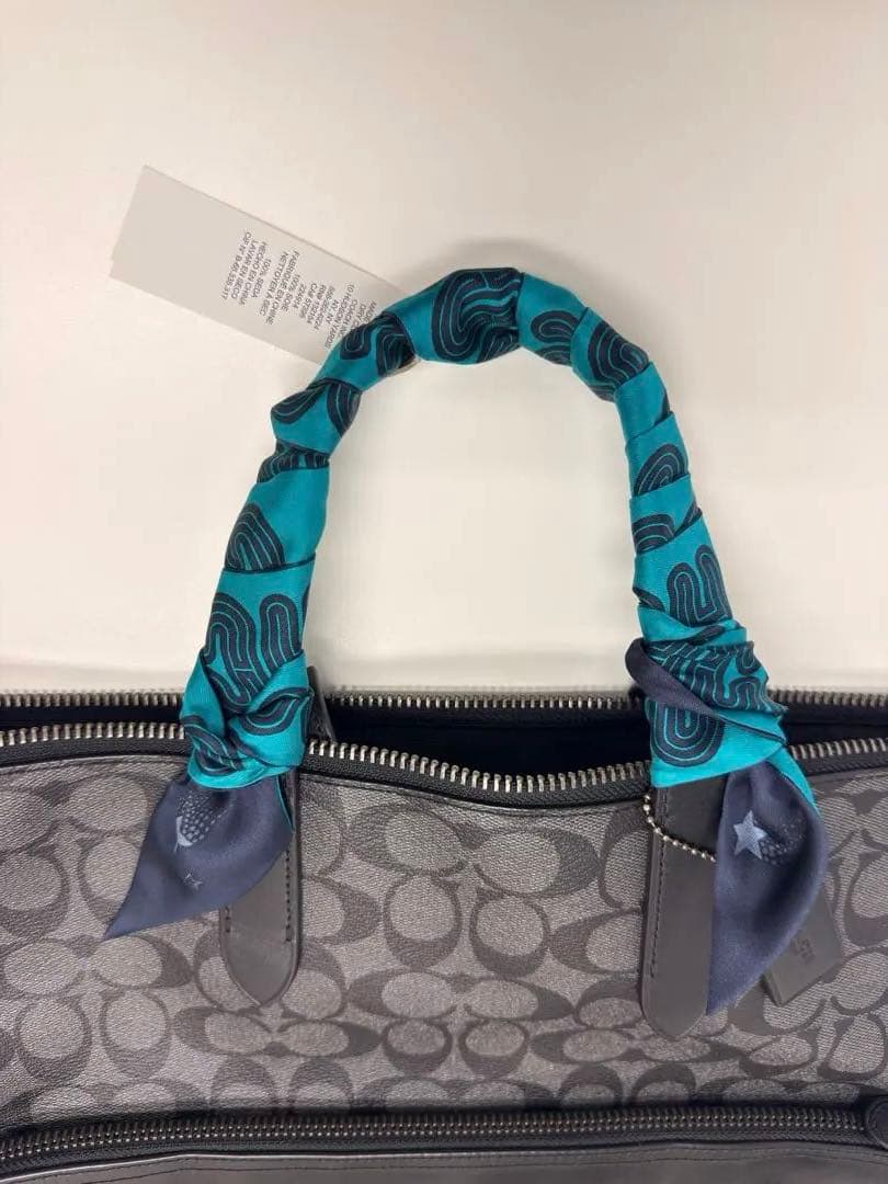 【新品未使用】COACH ブラック レザービジネスバッグ