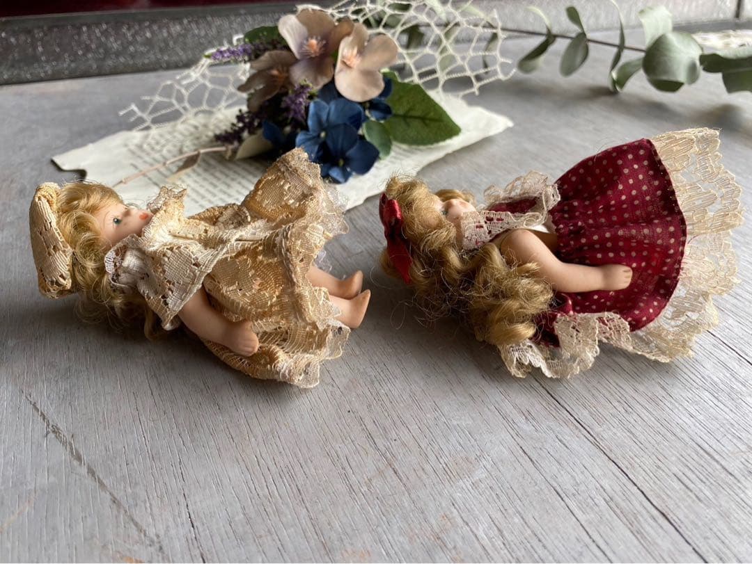 ミニョネット ミニ ビスクドール 陶器インテリア アンティーク 人形