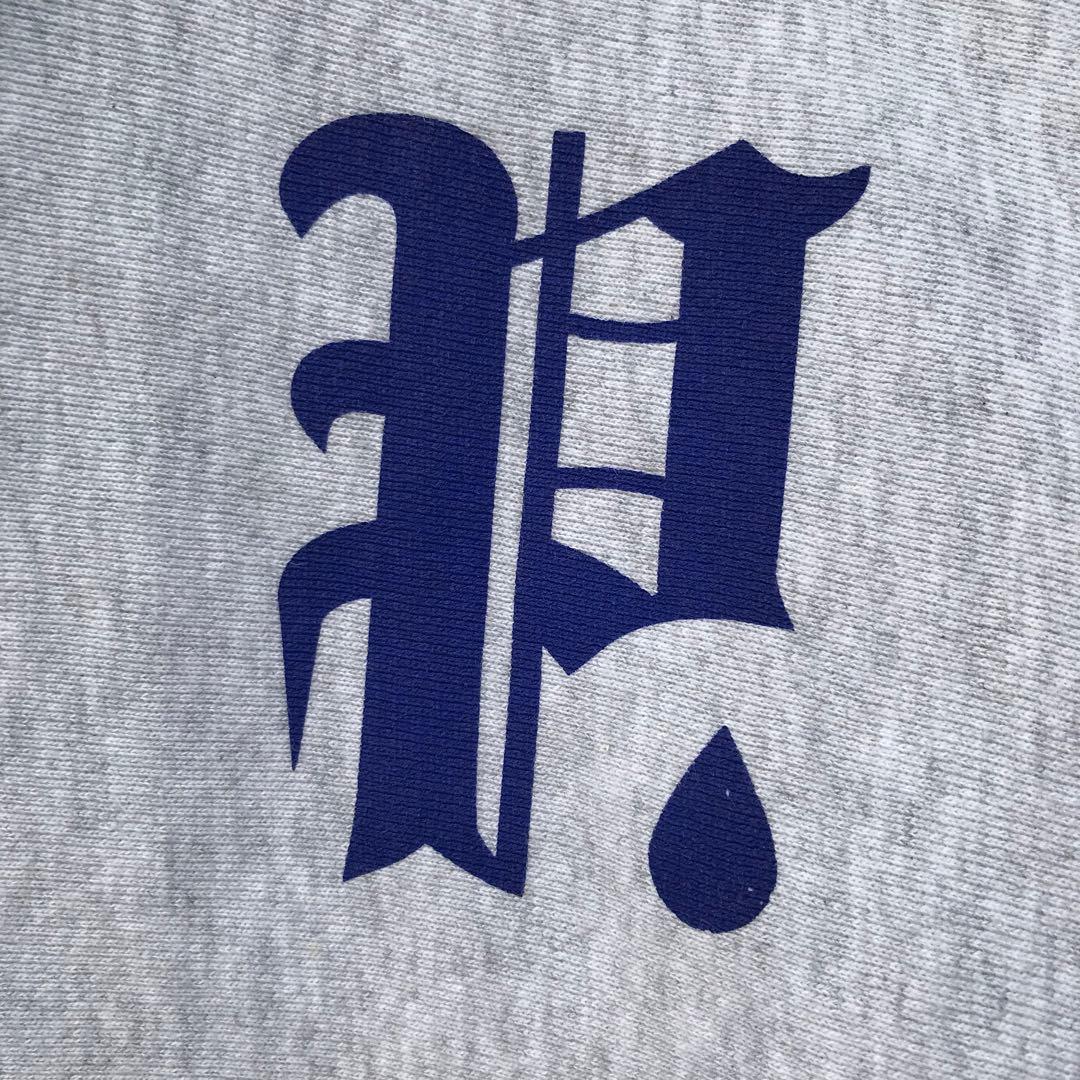 PHATRNK×SRVNTZ　パーカー　XL　アッシュグレー　ブルー