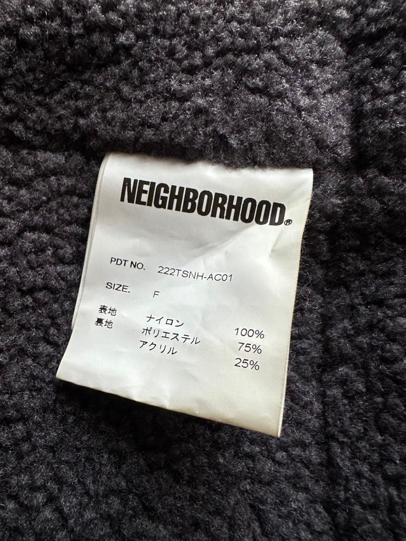 美品 NEIGHBORHOOD ネイバーフッド ネックウォーマー グレー