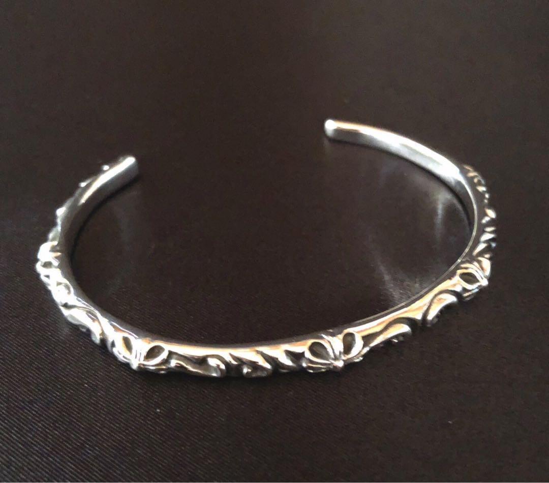 シルバー925 バングル　クロス　プラス　⑥ 7455